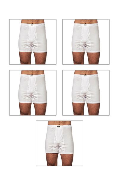 ÖZKAN underwear Özkan 0043 - Ανδρικά σλιπ μπόξερ 5 συσκευασιών, χτενισμένο βαμβάκι, ύφασμα μονό ζέρσεϊ, εύκαμπτο και άνετο πόδι