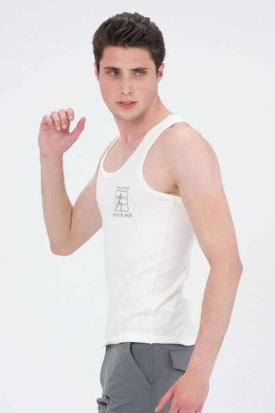 Rich Men's Swimmer Cut Sports Tank Running Athlete Tank Top