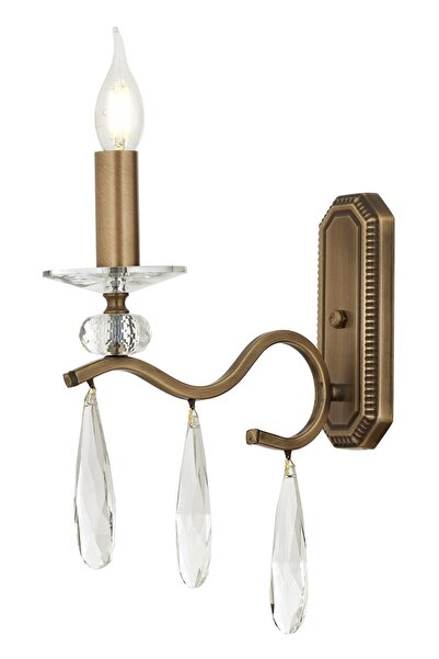 Avonni Eskitme Kaplama Aplik E14 Metal Kristal 28x11cm