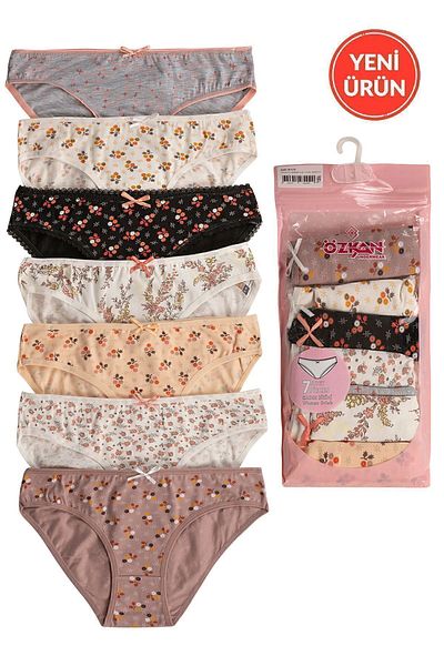 ÖZKAN underwear Özkan 26481 - 7 Pack Γυναικεία μονό ζέρσεϊ, ελαστικά άνετα βαμβακερά εσώρουχα μπικίνι