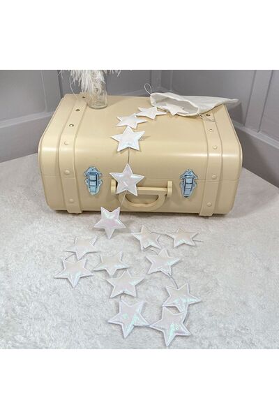 PAMUKA 16'lı Parlak Beyaz Yıldız Dekor