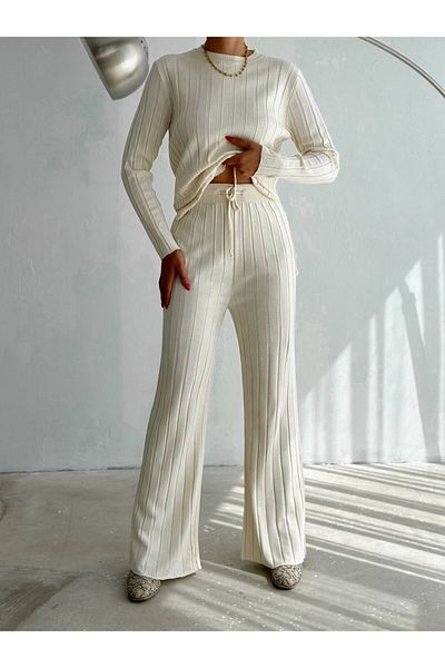 SUYA US WEAR Knitwear Pants and Sweater Double Set