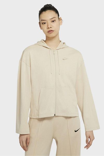 Nike Αθλητικά ρούχα Τζέρσεϊ Loose Fit Full Zip Hoodie Loose Fit Hooded Beige Sweat