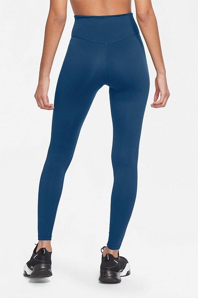 Nike One Performance Leggings Dri-fit Petrol Blue Leggings with Inner Pocket