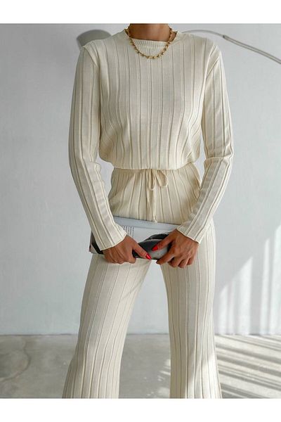 SUYA US WEAR Knitwear Pants and Sweater Double Set