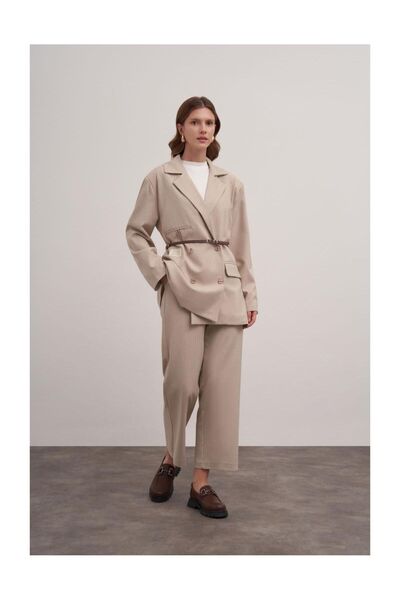 FUSHYA بدلة بليزر مزدوجة - مخططة