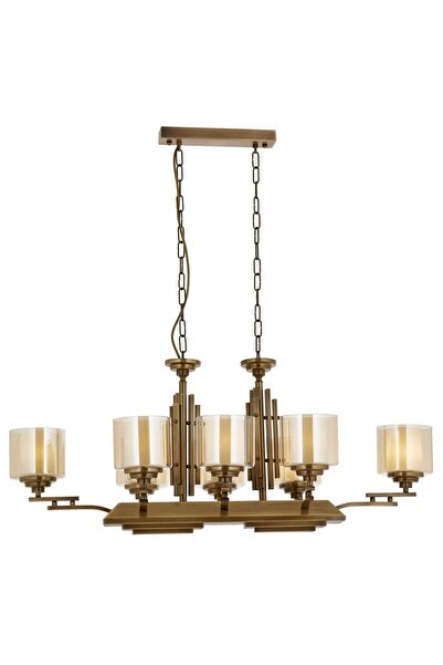 Avonni Eskitme Kaplama Modern Avize E27 Metal Cam 105x60cm