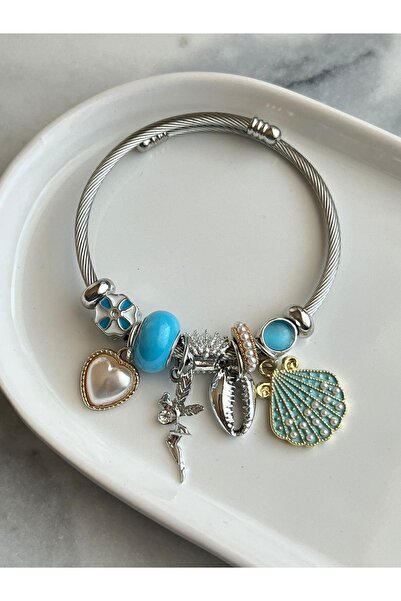 çelik Pandora Kadın Charm Bileklik