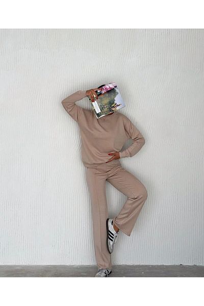 SUYA US WEAR Modal Fabric Trousers and Sweatshirt Set