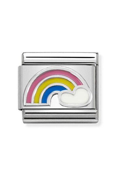 NOMİNATİON Composable Classic Symbols In Stainless Steel, Enamel And Arg, 925 (25_rainbow)