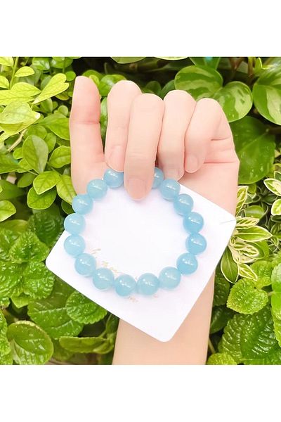 Mystic Energy Aquamarine - Natural Stone Bracelet| Gift Natural Stone| Hemimorphite-Heliodor-Galen