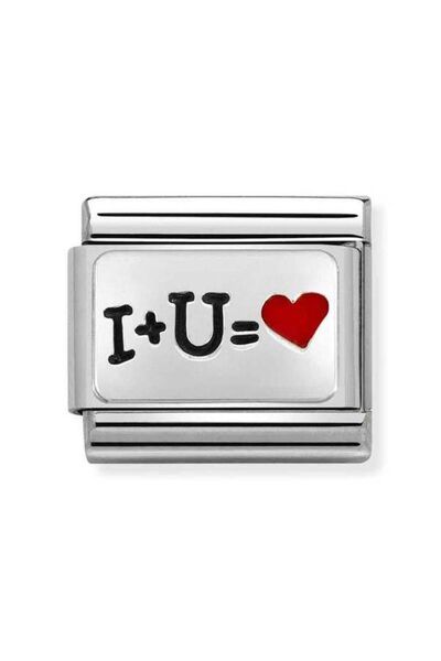 NOMİNATİON Composable Cl Oxıdızed Plates In Steel, Enamel And 925 Silver (51_...