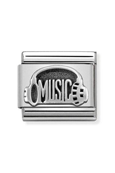 NOMİNATİON Composable Classic Oxidized Symbols In Steel And Sterling Silver (...