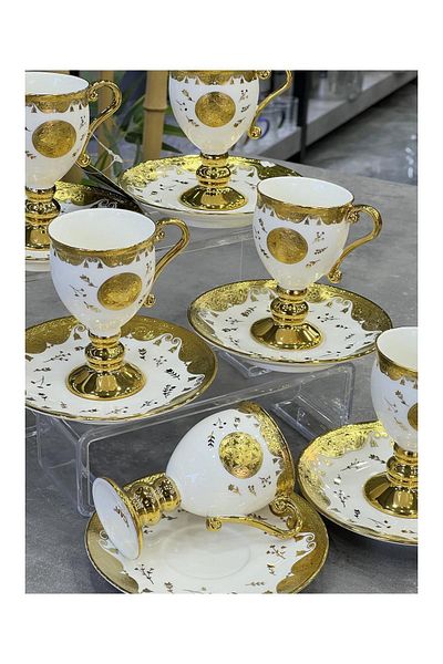 Doğudeko Diallo 6-Piece Luxury Porcelain Cup Set