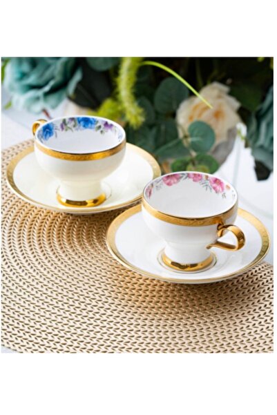 ACAR DAABRIA  6 Kişilik Kahve Fincan Takımı 90 ml