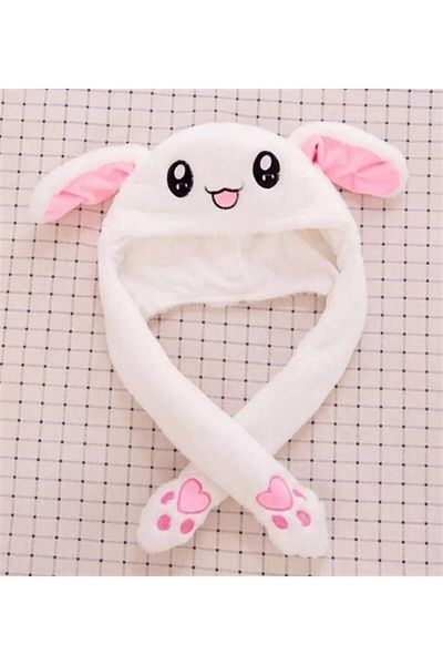 Happy Rabbit Plush Rabbit Hat with Moving Ears