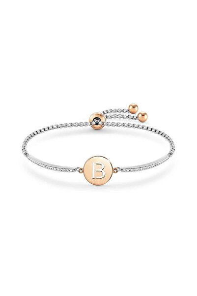 NOMİNATİON Mıllelucı Bracelet In Steel And Cubic Zirconia Letters (002_b)