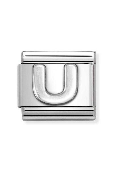 NOMİNATİON Composable Classic Dekoratif Link - Harfler - U - (21 U) 925 Gümüş
