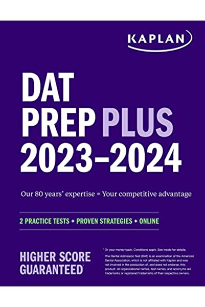 Simon Schuster اختبار Dat Prep Plus 2023-2024 2 اختبار تدريبي - استراتيجيات م...