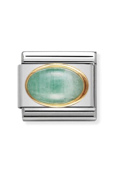 NOMİNATİON Composable Classic Dekoratif Link - Taşlar Oval - Zümrüt - (09 EME...