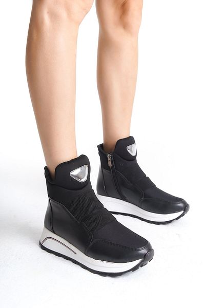 Shoesers Γυναικείες αθλητικές μπότες ειδικής σχεδίασης - Χοντρή σόλα και λεπτομέρεια με φερμουάρ