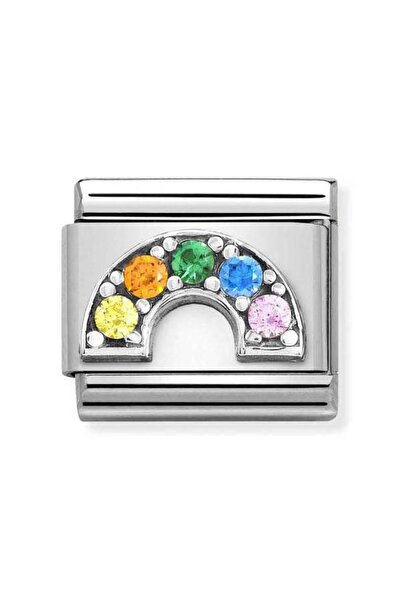 NOMİNATİON Composable Cl Symbols Ox Steel, Cz And Silver 925 (01_rainbow)