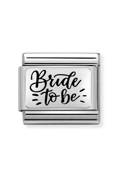 NOMİNATİON Composable Classic Plates (ıc) Steel And 925 Silver (07_bride To Be)