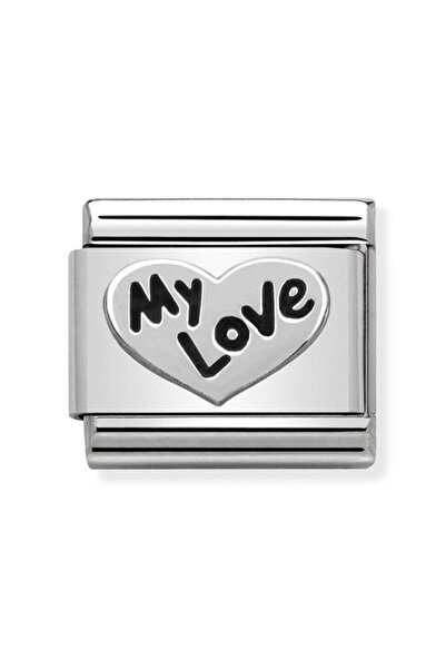 NOMİNATİON Composable Classic Oxidized Symbols In Steel And Sterling Silver (...