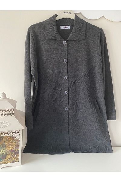 sinankardeşler Γυναικείο χειμερινό μπουφάν Relaxed Fit - με τσέπες και κουμπιά