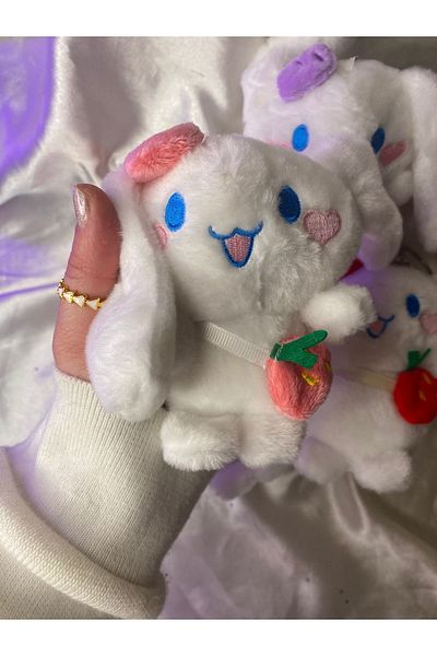SANRIO Cinnamoroll Plush Keychain - Bag Ornament and Toy Gift, 1 Piece
