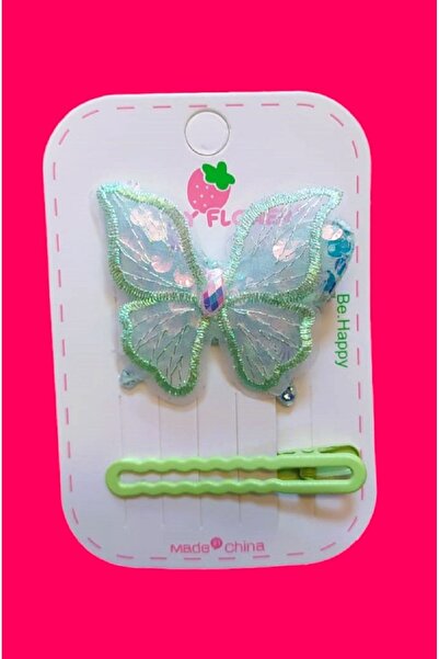 MONİCATİME Set de catarame fluture pentru copii - 2 bucăți (cu clips)