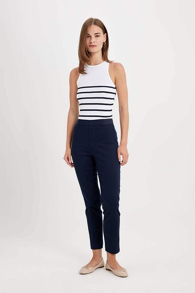 DeFacto Dfc - Cigarette Color Satin Trousers - Normal Waist and Straight Leg