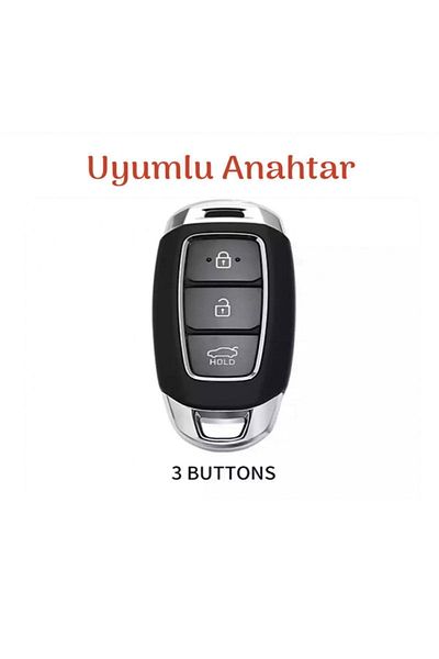 emii auto spare parts Κόκκινη θήκη κλειδιού Hyundai σιλικόνης - Elantra, Kona, I10, Ix35, Accent, Santa Fe Συμβατή εκκίνηση