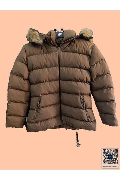 couis Brown Puffer Jacket for Women