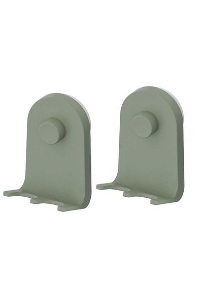 IKEA Öbonäs Grey-green Suction Cup Hook - 7x11 Cm Wall Hanger (2 Pieces)