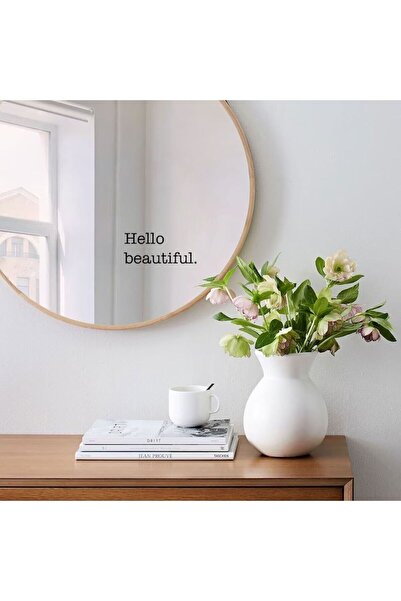 Home & Home Hello Beautiful Yazılı Ayna Stickerı
