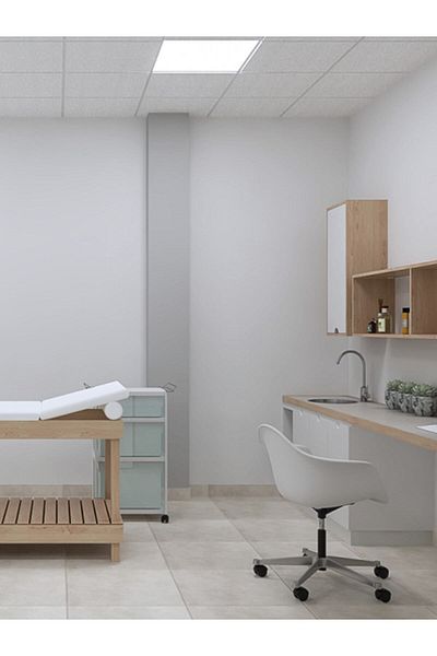 Gökyüzü Panel 60cm X 60cm Square Led Panel - Recessed, 60W Stone Wool Hanging Ceiling, White Light