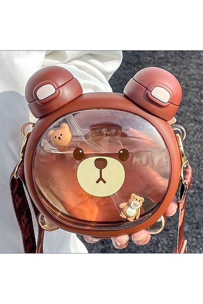 Luca Mia 750 ml Cute Teddy Bear Figured Water Bottle