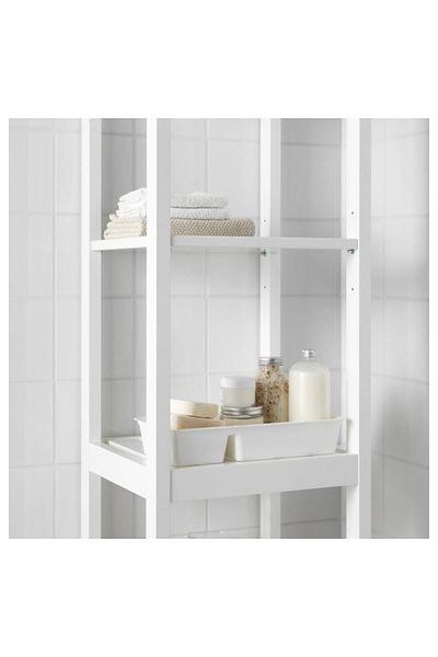 IKEA 2 Pieces Drawer Organizer with Compartments White Length: 32.5 cm Width: 17 cm Height: 6 cm
