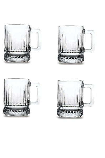 Paşabahçe Elysia 4-Piece Tea Cup with Handle - 250 Cc 55432