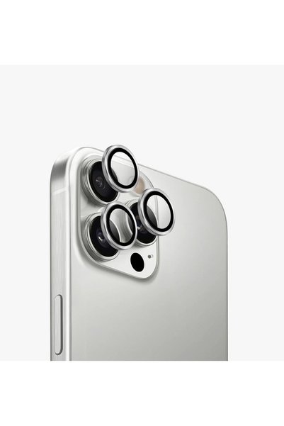 POWELL عدسة كاميرا عالية الدقة ممتصة للصدمات وواقية لهاتف iPhone 16Pro/16Promax