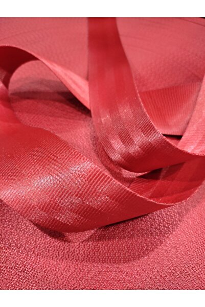 SS Oto Renkli Emniyet Kemeri Kolonlu 6 Metre 2 Kemer Için (KIRMIZI)2 Adet E S...