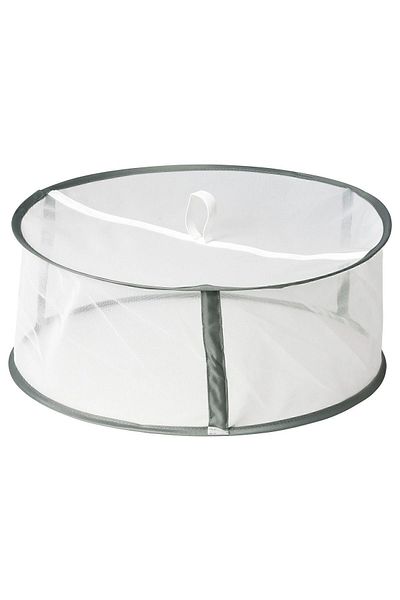 IKEA LERFLUNDRA food protector green-white 40x15 cm