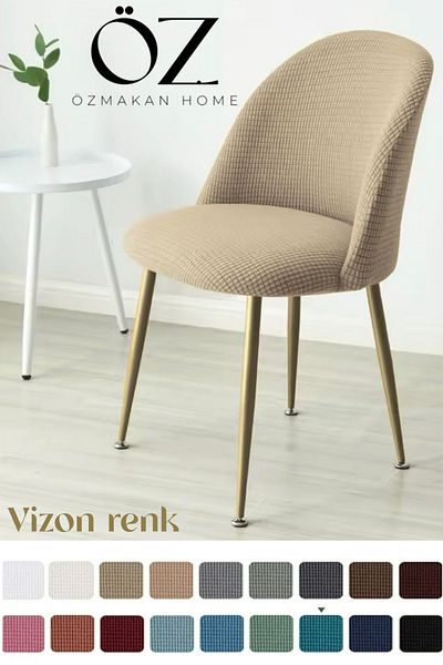 ÖZMAKAN Καλύμματα καρέκλας 1 τεμαχίου Lycra Oval - Πλένονται και ελαστικά