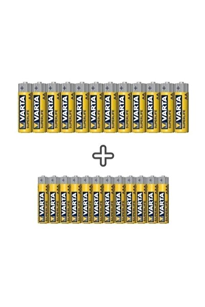 Varta Süperlife 24 Adet Özel Pil Paketi (12 ADET AA KALİN 12 ADET AAA INCE)