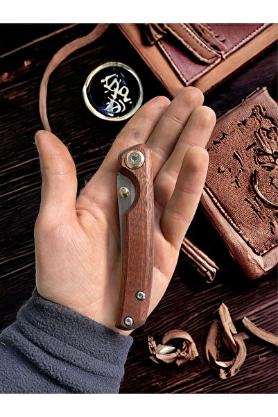 Lider Üstün Kaliteli Bıçak Çakı Kamp Avcı Bıçağı Mutfak Bıçak El Yapımı Vidalı 20 Cm Kişiye Özel Isim