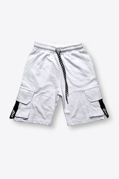 Cloise Boys' White Cargo Shorts