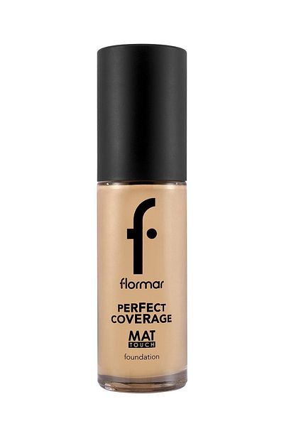 Flormar Fond de ten care conține vitamina E cu grinzi mate - Fond de ten Mat Touch - 303 Classic Beige - 8682536057608