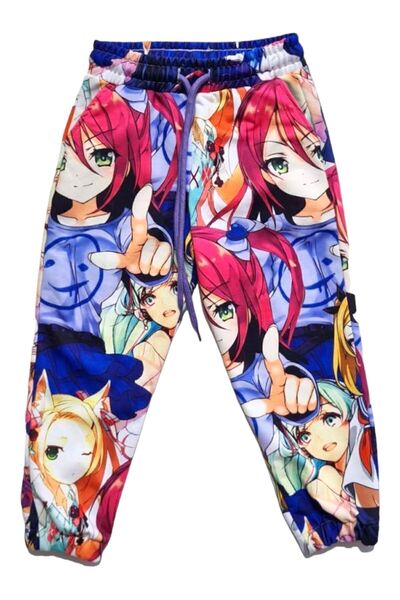 Cloise Κοριτσίστικο Anime με στάμπα με δύο κλωστές αθλητικές φόρμες κάτω