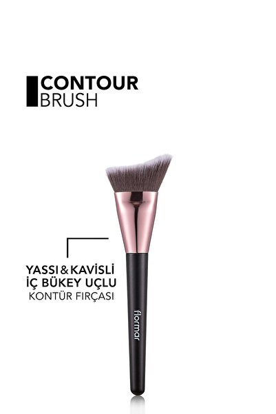 Flormar Ucu Eğimli Elips Kontür Fırçası - Contour Brush - 009 - 8690604597741